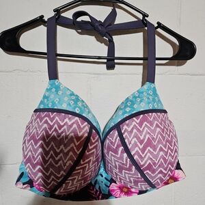 Womens bikini top, Shade & Shore, 38DD, multicolor